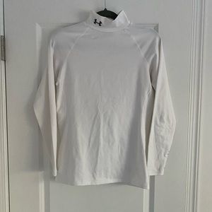 Under Armour white mock neck compression top